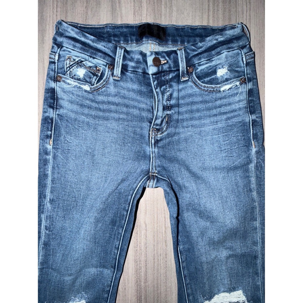 Buckle Black Fit No. 53 Flare Jeans Distressed Medium Wash 26x30 Womens Denim A3 - Picture 8 of 10
